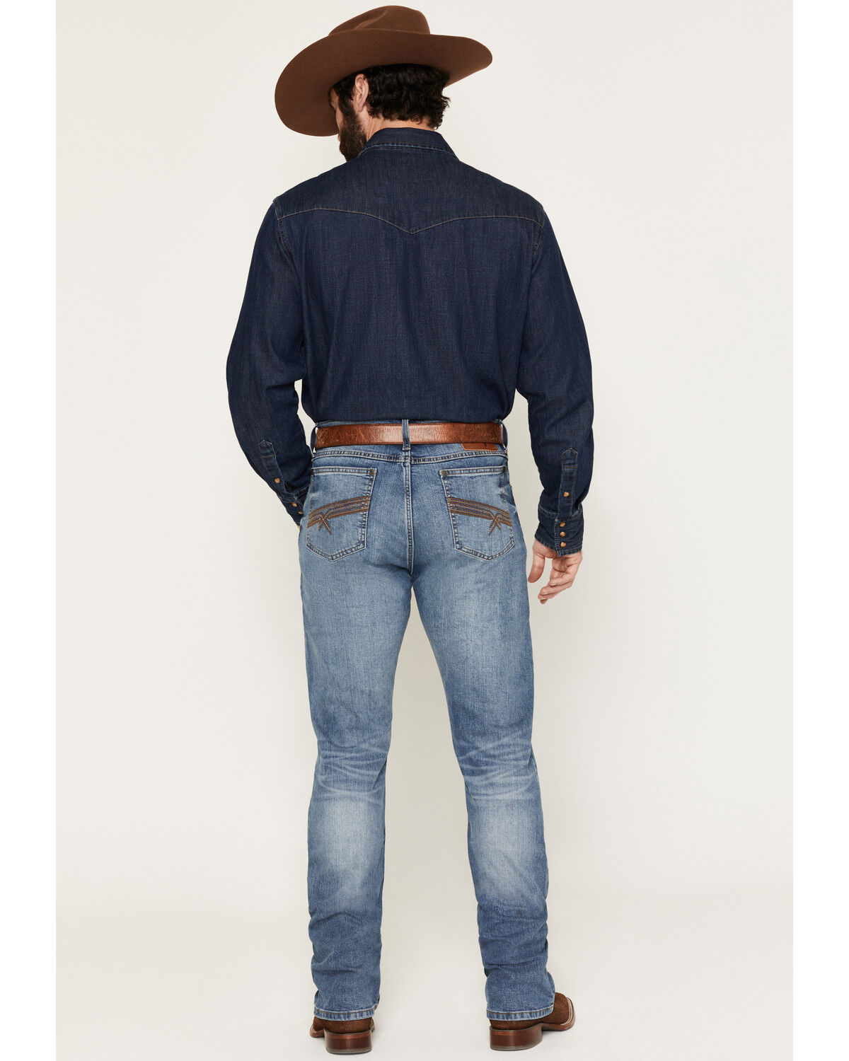 Image #3 - Levi's Men's 557 Caught In The Rain Medium Wash Straight Stretch Denim Jeans, Medium Wash, hi-res