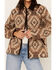 Image #3 - Cripple Creek Women's Southwestern Print Concho Jacket , Brown, hi-res