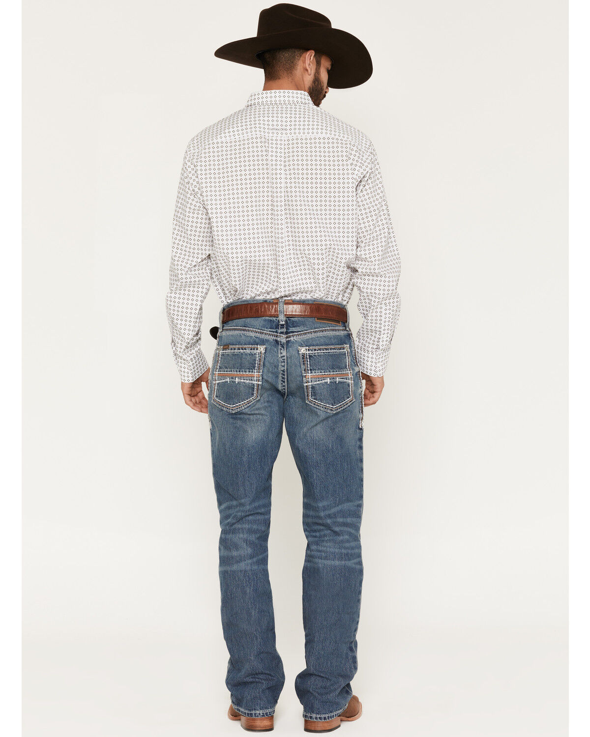 Image #3 - Ariat Men's M4 Coltrane Durango Low Rise Fashion Boot Cut Jeans, Denim, hi-res
