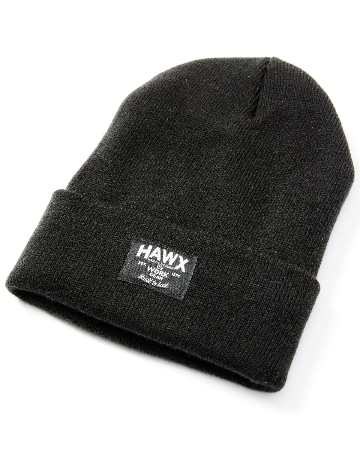 Hawx Fleece Lined Work Beanie, Black, hi-res