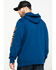 Image #2 - Hawx&reg; Men's Logo Sleeve Performance Fleece Hooded Work Sweatshirt - Big & Tall, Blue, hi-res