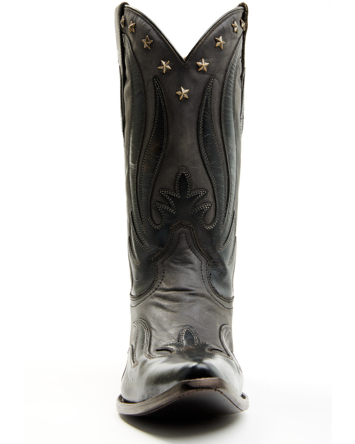 Image #4 - Corral Men's Embellished Overlay Western Boots - Snip Toe, Blue, hi-res
