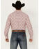 Image #4 - Ariat Men's Boot Barn Exclusive Clifford Logo Twill Medallion Long Sleeve Button-Down Western Shirt, Red, hi-res