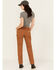 Image #3 - Carhartt Women's Rugged Flex&reg; Double-Knee Relaxed Fit Canvas Work Pants, Brown, hi-res