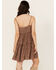 Image #4 - Cleo + Wolf Women's Beau Printed Mini Dress , Chocolate, hi-res