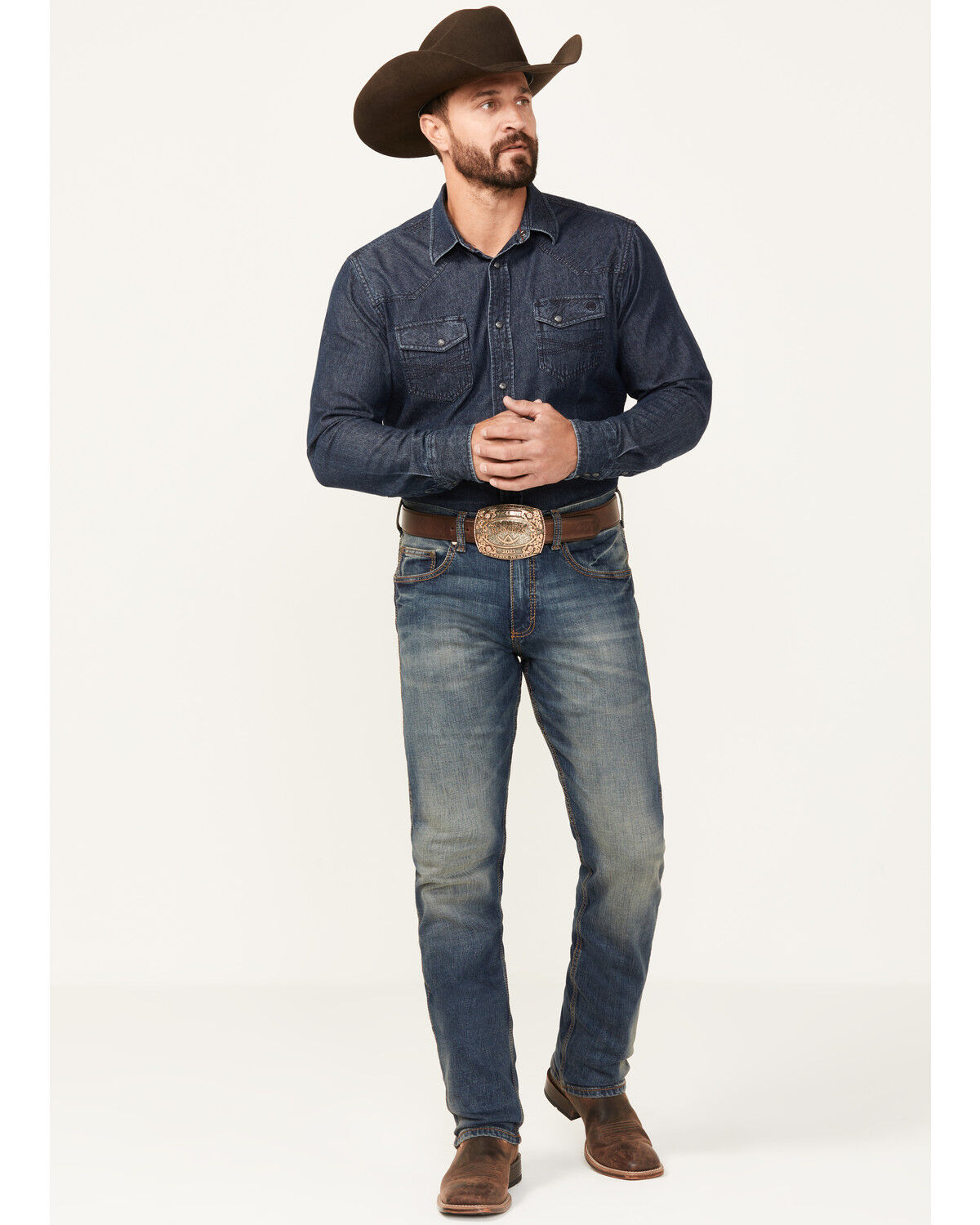 Image #1 - Wrangler Retro Men's Limited Edition Slim Straight Jeans, Denim, hi-res