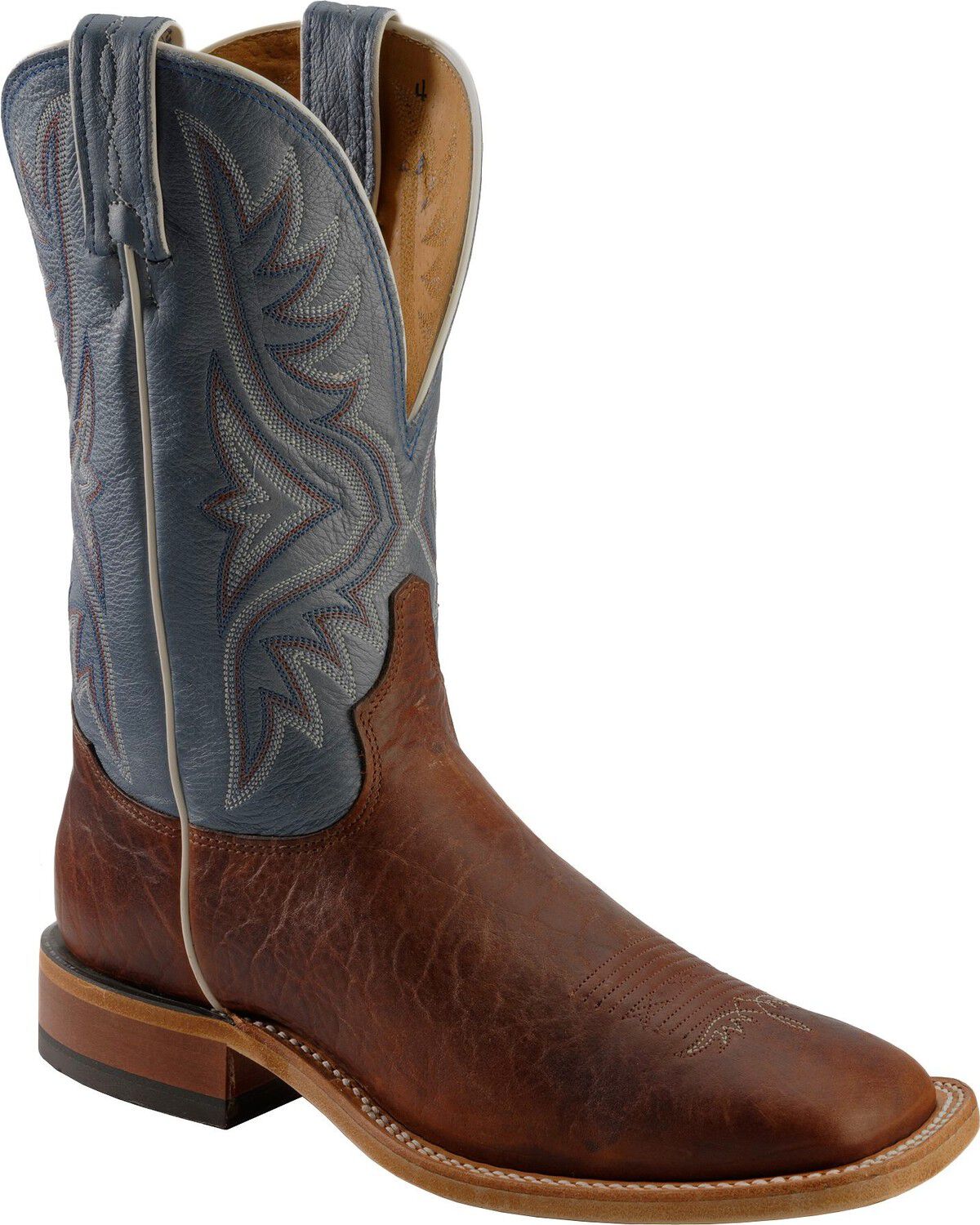 Image #1 - Tony Lama Men's Americana Western Boots - Broad Square Toe, Pecan, hi-res