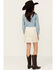 Image #3 - Trixxi Girls' Fringe Skirt, Ivory, hi-res