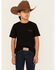 Image #1 - Ariat Boys' Camo Logo Short Sleeve Graphic Print T-Shirt , Black, hi-res