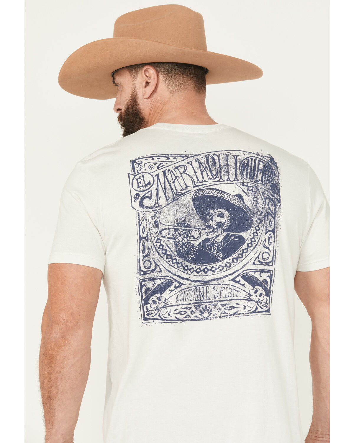 Image #4 - Moonshine Spirit&reg; Men's EL Mariachi Short Sleeve Graphic T-Shirt, Ivory, hi-res