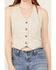 Image #3 - Levi's Women's Jaylah Cropped Vest , Tan, hi-res