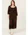 Image #1 - Stetson Women's Bandana Print Long Sleeve Midi Dress , Dark Brown, hi-res