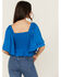 Image #4 - Shyanne Women's Ruffle Sleeve Top, Medium Blue, hi-res