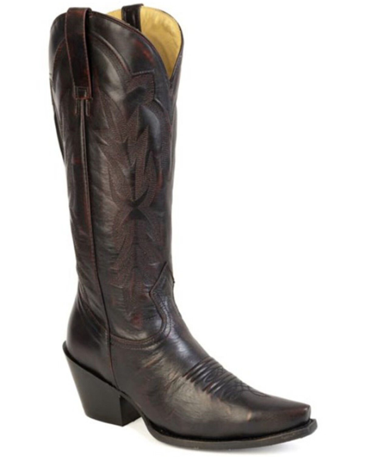 Stetson Women's Mae Tall Western Boots - Snip Toe, Red, hi-res