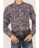 Image #3 - Cinch Boys' Paisley Print Long Sleeve Button-Down Western Shirt, Grey, hi-res