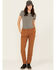 Image #1 - Carhartt Women's Rugged Flex&reg; Double-Knee Relaxed Fit Canvas Work Pants, Brown, hi-res