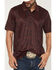 Image #3 - RANK 45&reg; Men's Tonal Southwestern Print Short Sleeve Button-Down Polo, Burgundy, hi-res