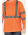 Image #3 - Hawx Men's Solid Enhanced Hi-Vis Long Sleeve Pocket Work T-Shirt, Orange, hi-res