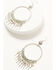 Image #2 - Shyanne Women's Soleil Silver Hoop Earrings, Silver, hi-res