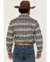Image #4 - RANK 45&reg; Men's Blaze Southwestern Striped Long Sleeve Button-Down Stretch Western Shirt, Black, hi-res