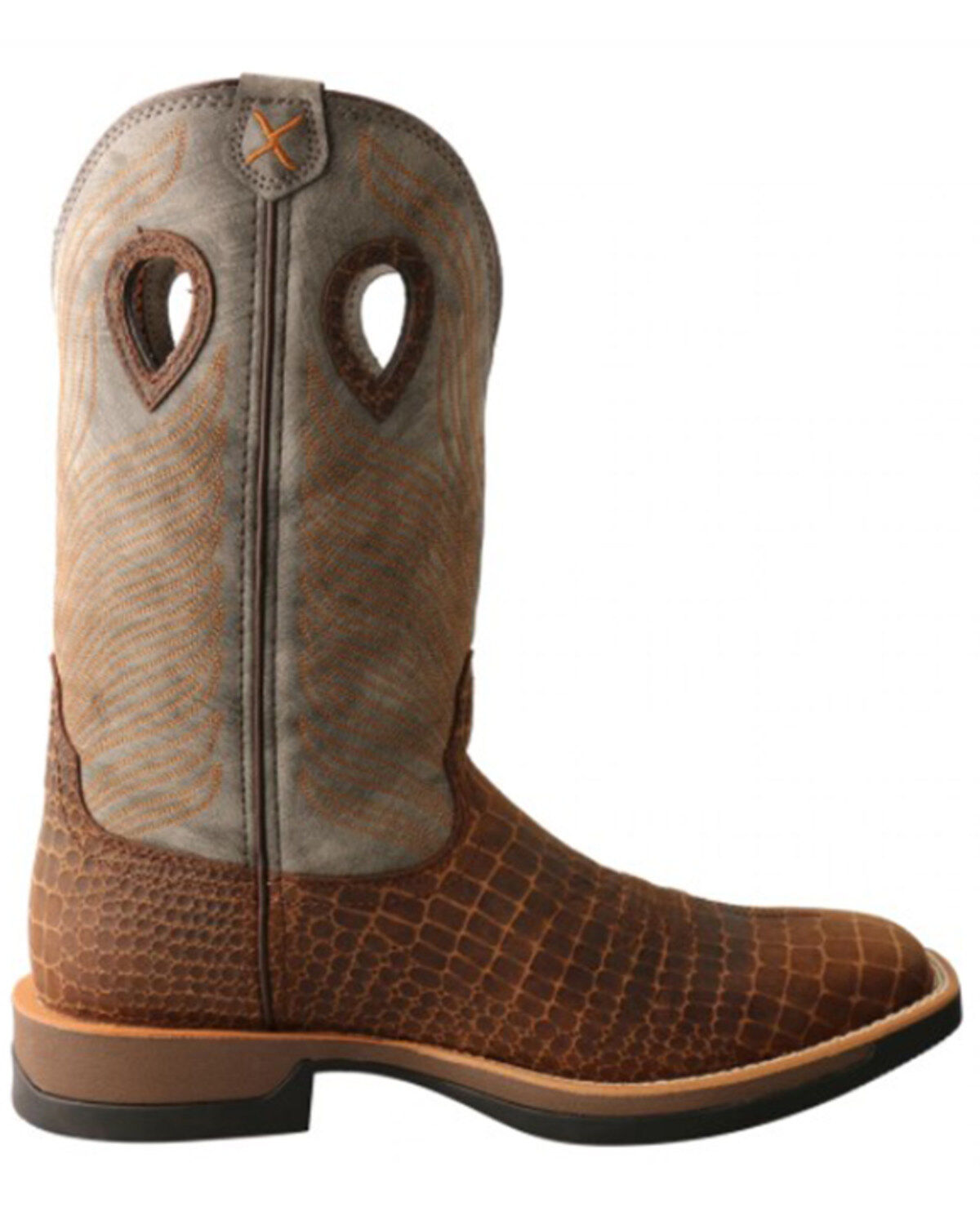 Image #2 - Twisted X Men's Tech X Performance Western Boots - Broad Square Toe, Brown, hi-res