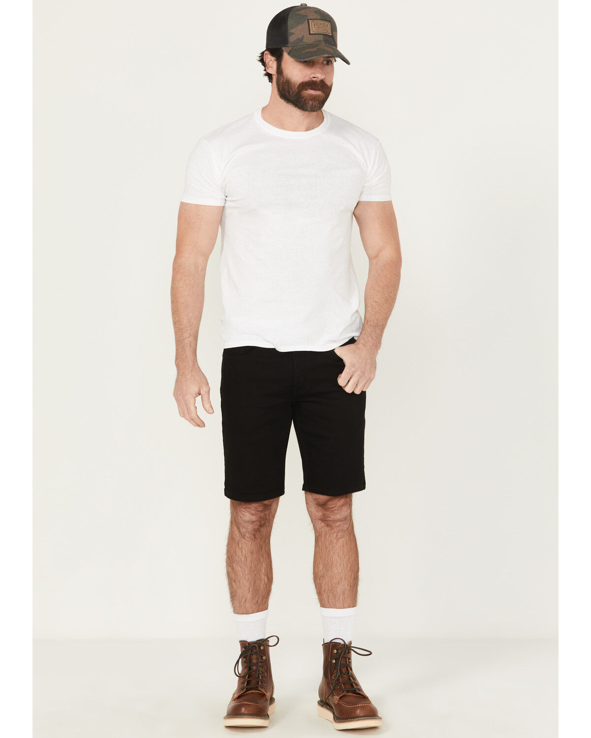 Levi's Men's 405 Standard Stretch Denim Shorts, Black, hi-res