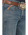 Image #2 - Ariat Men's M7 Medium Wash Slim Straight Stretch Denim Jeans, Medium Wash, hi-res