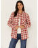 Image #1 - Idyllwind Women's Plaid Print Roby Shirt, Brandy Brown, hi-res