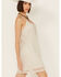 Image #2 - Wonderwest Women's Birch Cowl Neck Beaded Mesh Dress, Cream, hi-res