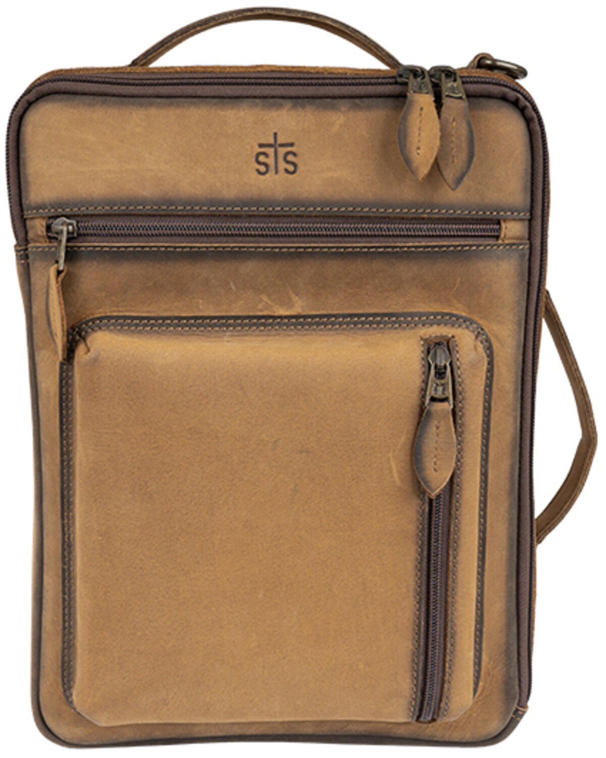 Image #1 - STS Ranchwear by Carroll Baroness Basic Bliss Shiloh Messenger Backpack, Brown, hi-res