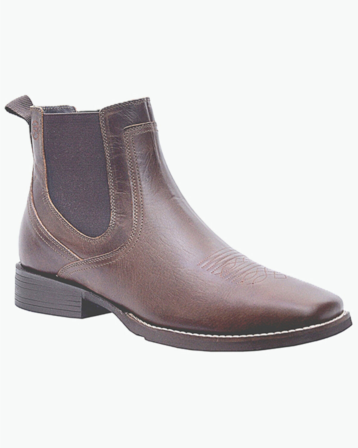 Image #1 - Roper Men's Magnum Chelsea Ankle Boots - Broad Square Toe, Brown, hi-res