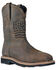 Image #1 - Hoss Men's Rushmore Wellington Western Work Boots - Broad Square Toe, Brown, hi-res