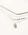 Image #1 - Shyanne Women's Beaded and Pendant Layer Necklace, Silver, hi-res