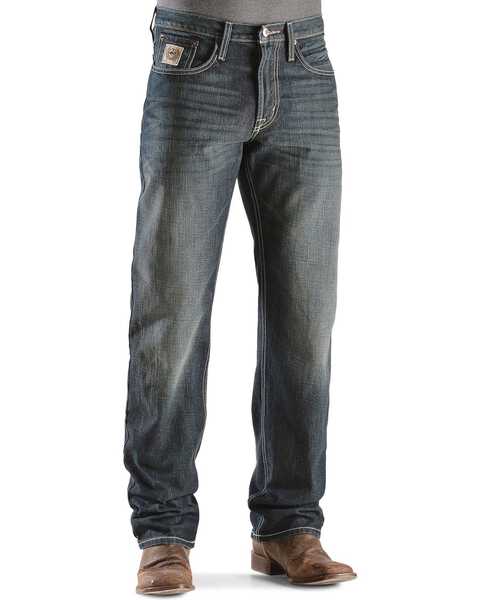 Image #2 - Cinch Men's White Label Relaxed Fit Jeans, Dark Stone, hi-res