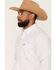 Image #2 - Ariat Men's Pace Geo Print Long Sleeve Button-Down Western Shirt, White, hi-res