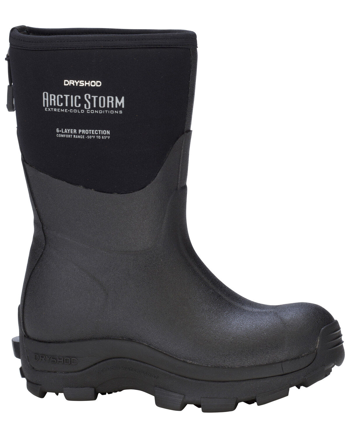 Image #1 - Dryshod Women's Arctic Storm Mid Work Boots, Black, hi-res
