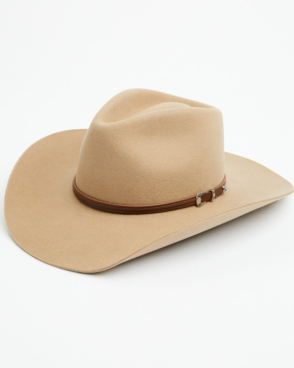 Image #1 - Stetson 4X Buffalo Felt Seneca Wool Felt Cowboy Hat, Silver Sand, hi-res