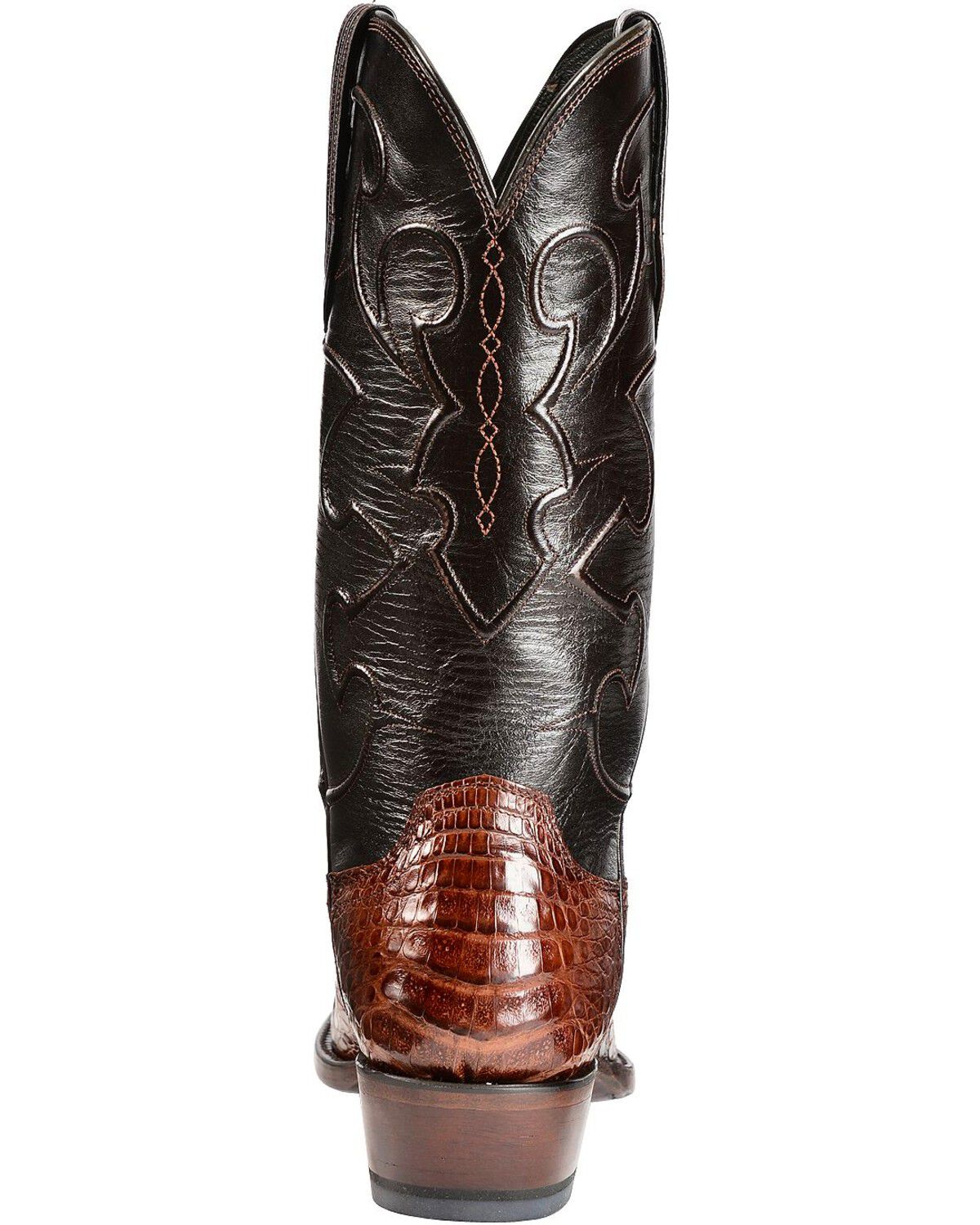 Image #7 - Lucchese Handmade 1883 Caiman Belly Cowboy Boots - Medium Toe, Sienna, hi-res