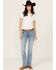Image #1 - Wrangler Women's Nadia Medium Wash Mid Rise Ultimate Riding Bootcut Stretch Denim Jeans, Medium Wash, hi-res