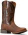 Image #1 - Ariat Men's Sport Stratten Western Performance Boots - Round Toe, Brown, hi-res