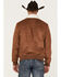 Image #4 - Cody James Men's Edward Faux Suede Sherpa Collar Bomber Jacket, Brown, hi-res