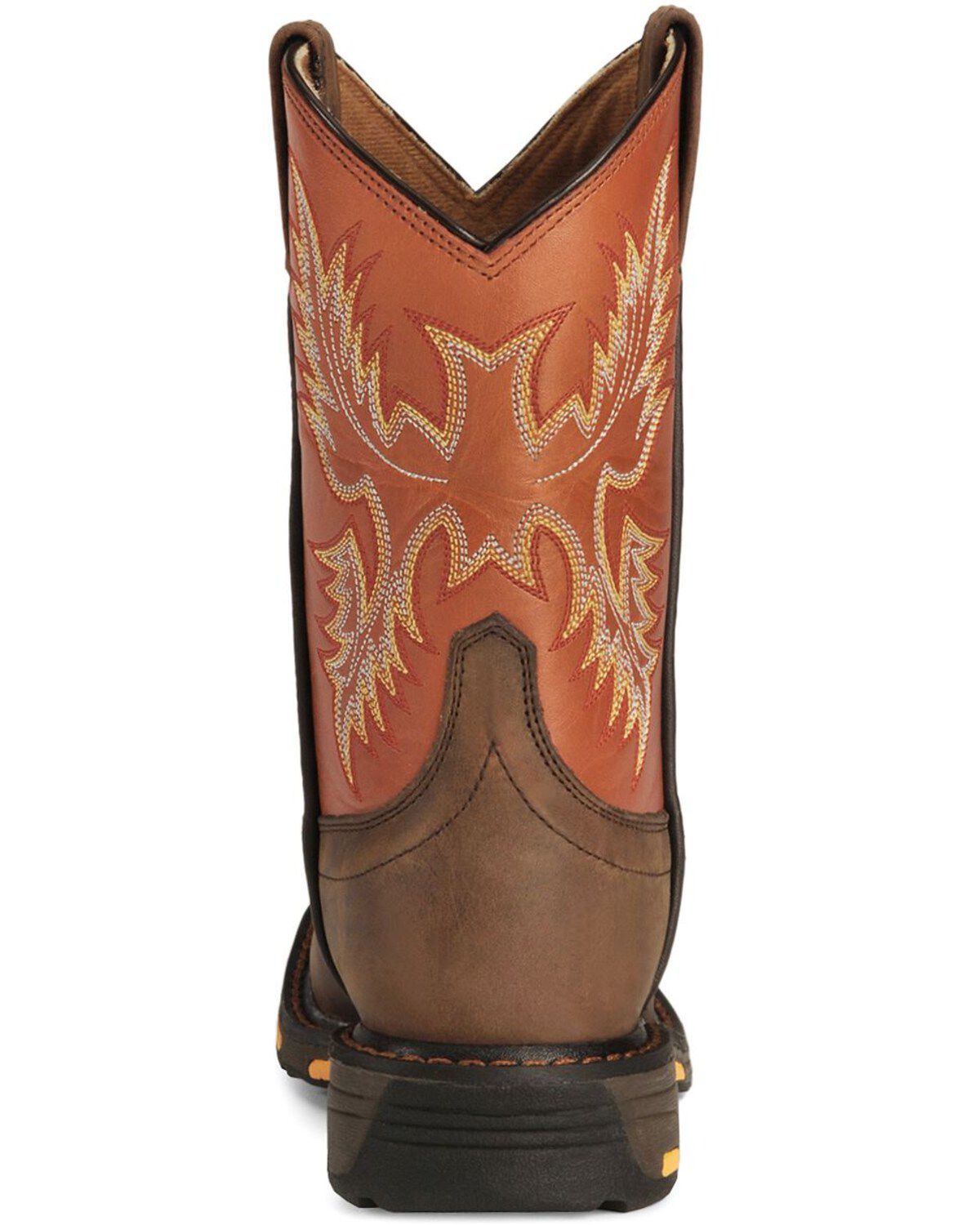 Image #7 - Ariat Boys' Earth WorkHog&reg; Western Boots - Square Toe, Earth, hi-res