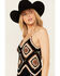 Image #2 - Revel Women's Crochet Fringe Tank Top , Black, hi-res