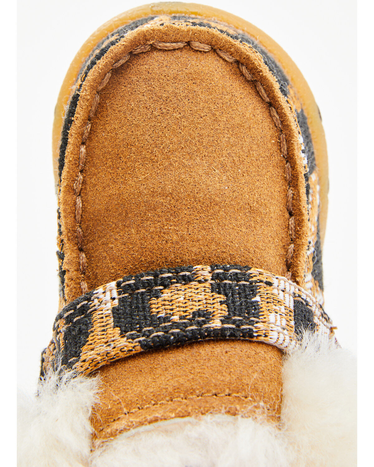 Image #6 - Twisted X Infant Kid's Cheetah Print Shoes - Moc Toe, Tan, hi-res