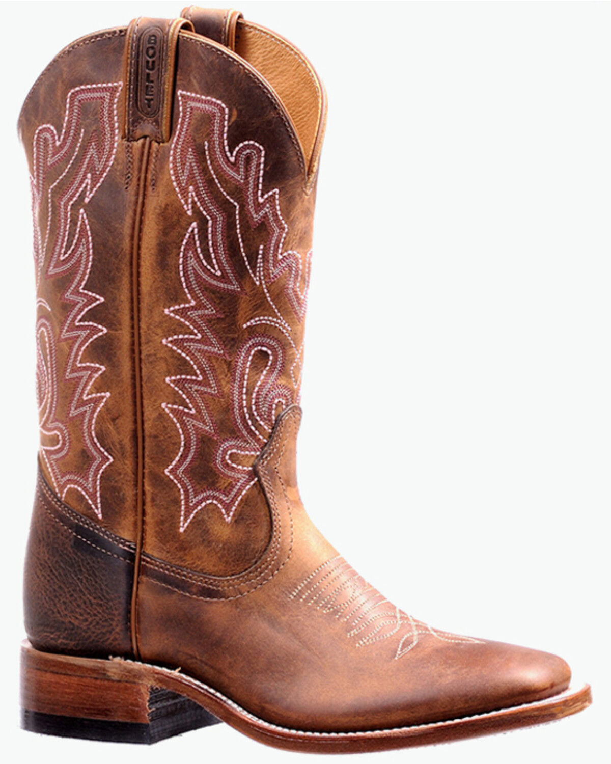 Image #1 - Boulet Women's Western Boots - Broad Square Toe, Tan, hi-res