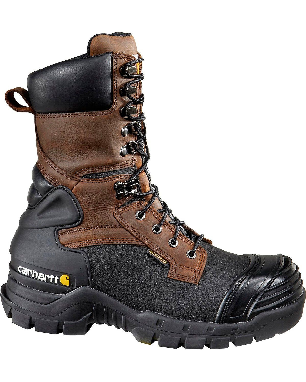 Image #1 - Carhartt 10" Waterproof Insulated Pac Boots - Composite Toe, Black, hi-res