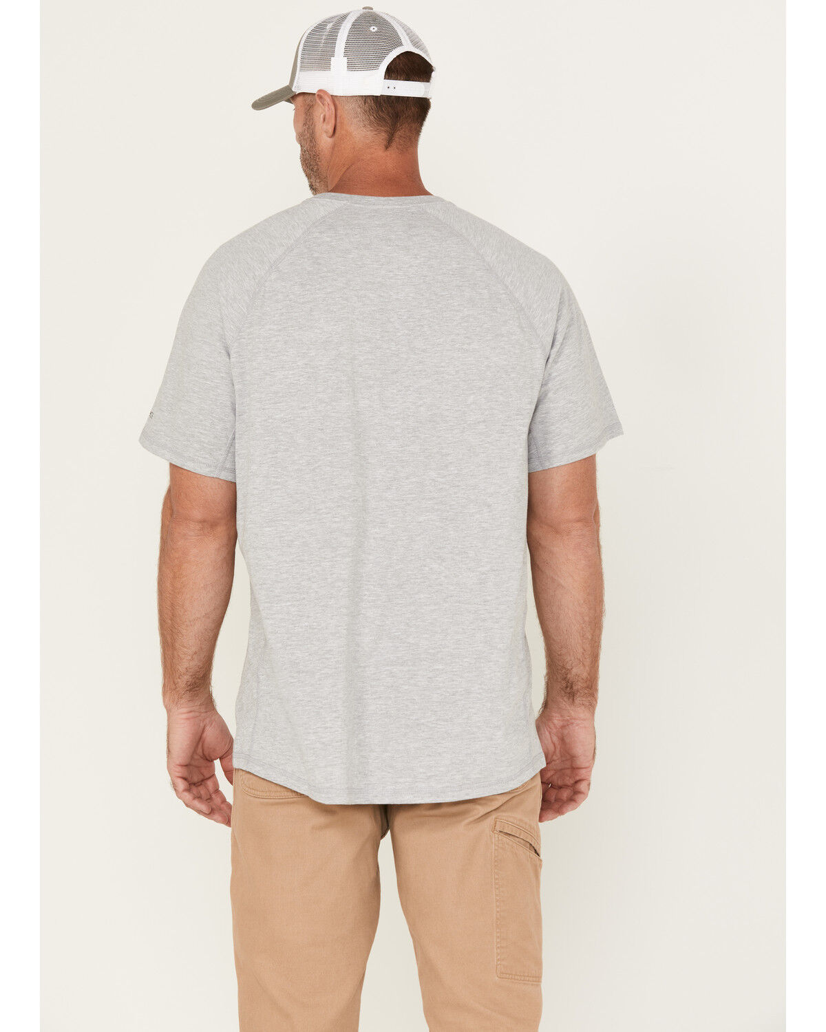 Image #4 - Carhartt Men's Force&reg; Relaxed Fit Short Sleeve Pocket T-Shirt, Silver, hi-res