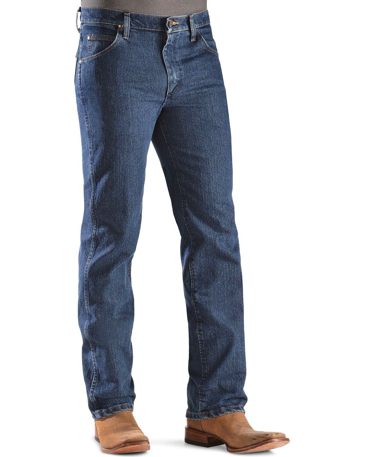 Image #2 - Wrangler Premium Performance Advanced Comfort Cowboy Cut Slim Fit Jeans - Big & Tall, Dark Denim, hi-res