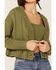 Image #2 - Callahan Women's Sage Olive Cable Lu Cardigan & Tank Set, Olive, hi-res