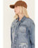 Image #2 - Cleo + Wolf Women's Astoria Denim Shacket, Medium Wash, hi-res